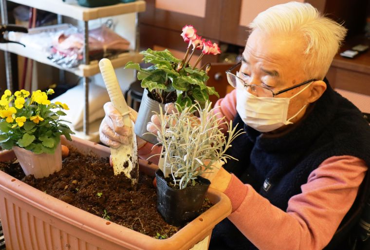 好きな苗を選んで植えていただきました！ 